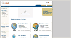 Desktop Screenshot of leuchtglobus.geodus.com