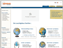 Tablet Screenshot of leuchtglobus.geodus.com